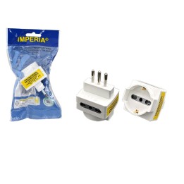IMPERIA TRIPLA 11A SCHUKO PROTEZ.SOVRACC