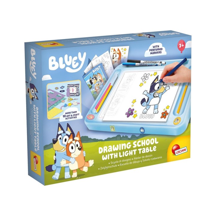 BLUEY SCUOLA DI DISEGNO TAVOLA LUMINOSA