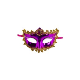 MASCHERA FUCSIA PLASTICA C/GEMMA 00133