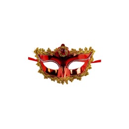 MASCHERA ROSSA PLASTICA C/GEMMA 00135