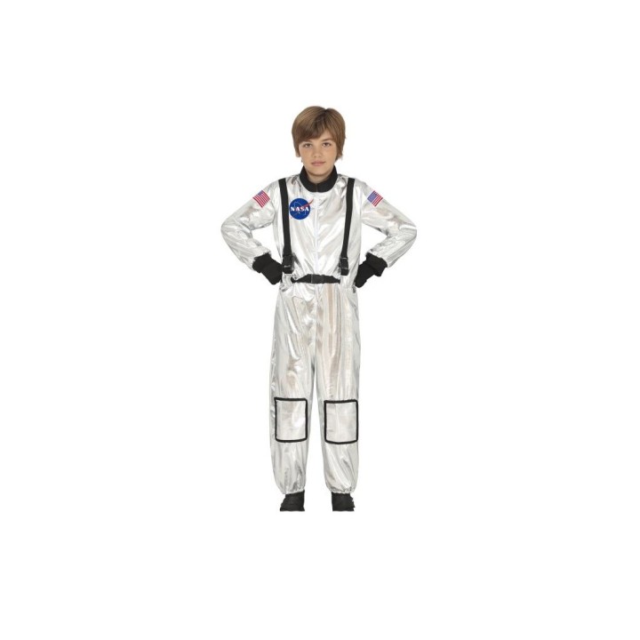 COSTUME NASA SILVER ASTRONAUTA BIMBO 7-9