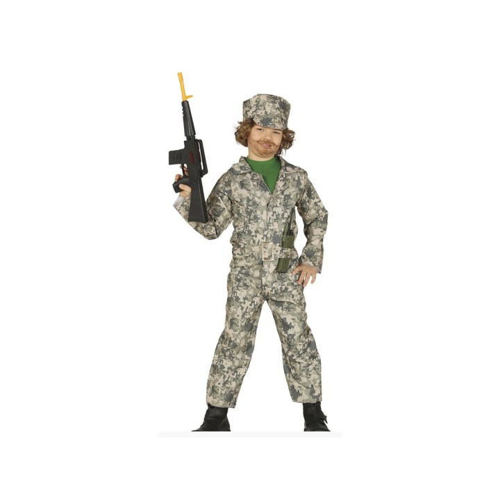 COSTUME MILITARE BIMBO 5-6 ANNI