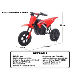 MOTOCROSS HONDA ROSSA 6 ANNI +