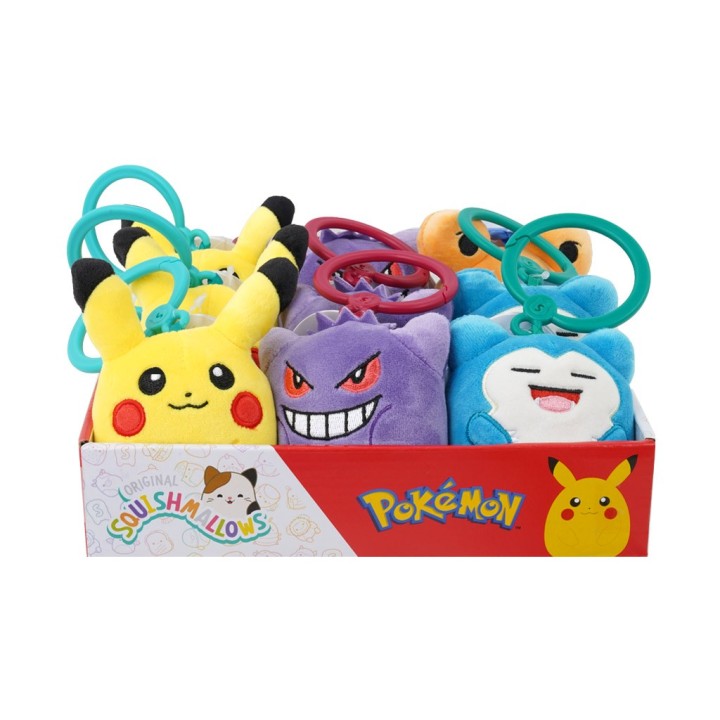 POKEMON SQUISHMALLOWS PERSONAGGI CLIP-ON
