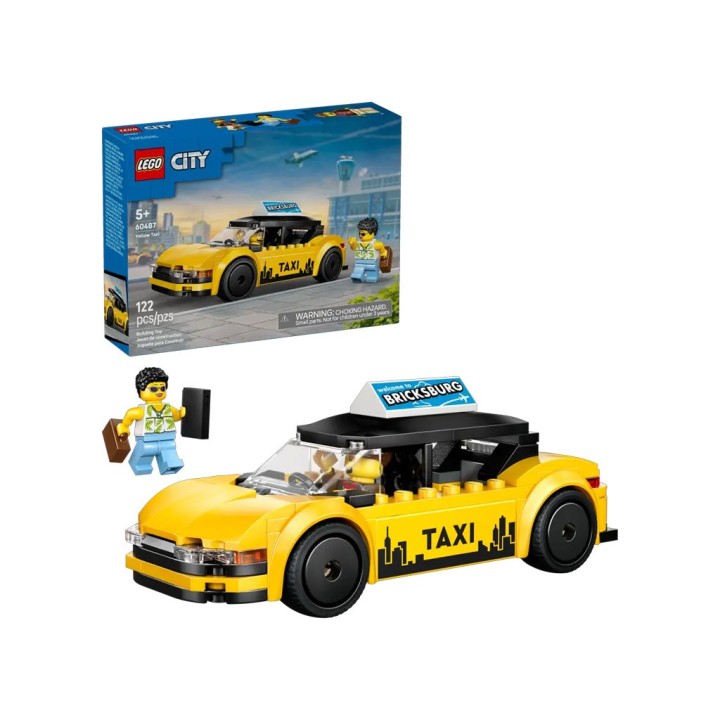 LEGO CITY TAXI GIALLO 60487