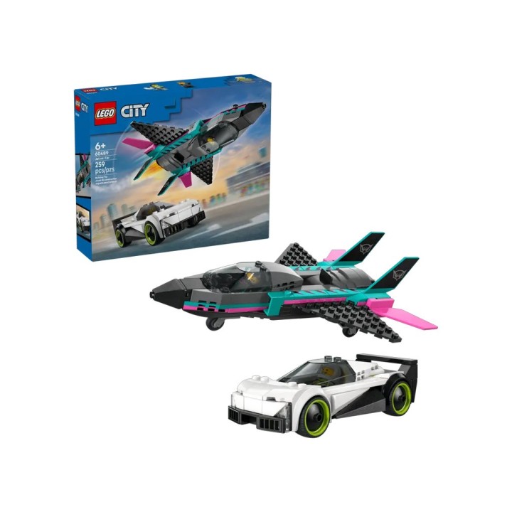 LEGO CITY JET CONTRO AUTO SPORTIVA 60489