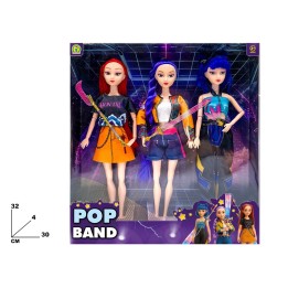 BAMBOLA POP BAND 3 PEZZI