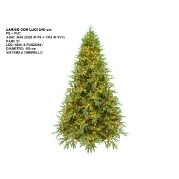 ALBERO LARICE CON LUCI CM 240
