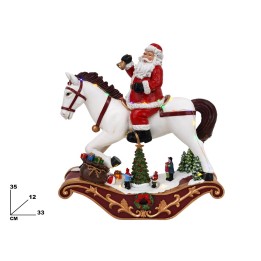 BABBO NATALE SU CAVALLO A DONDOLO