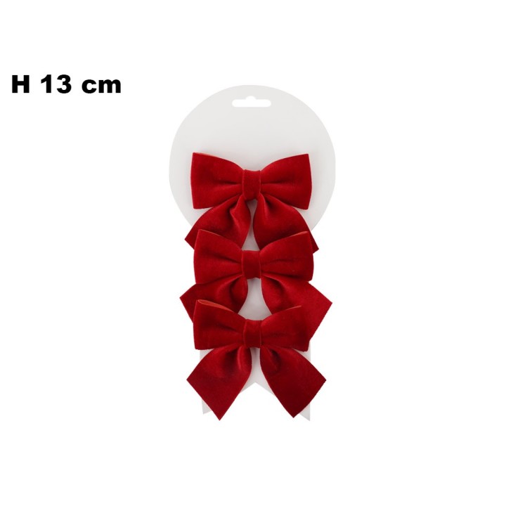 SET 3 FIOCCHI ROSSI CM 11x13