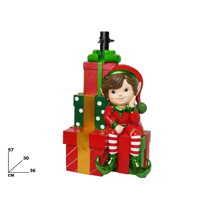 BASE ALBERO CON ELFO CM 57