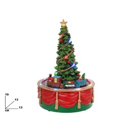 ALBERO DI NATALE CM 19 LUCI E MUSICA