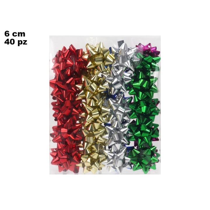 BOX COCCARDE COLORATE 40PZ 6CM