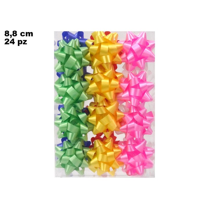 BOX COCCARDE COLORATE 24PZ 8.8CM