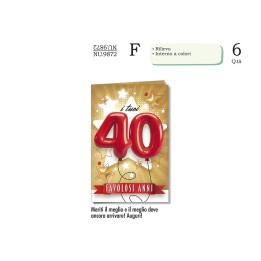 BIGLIETTI NUMERI 40 NU 9872