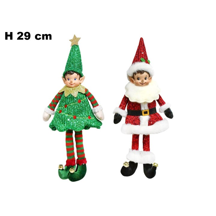 ELFO NATALIZIO DA APPENDERE 29CM