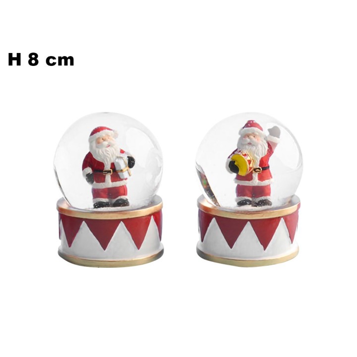 AMPOLLA CON BABBO NATALE 65MM 2 ASSORTI