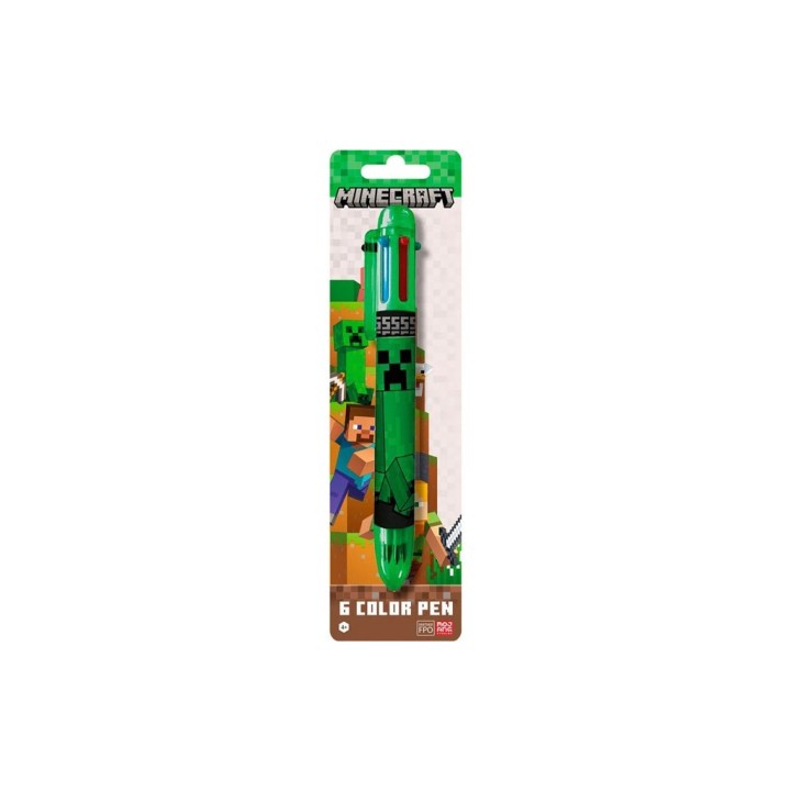 PENNA 6 COLORI MINECRAFT