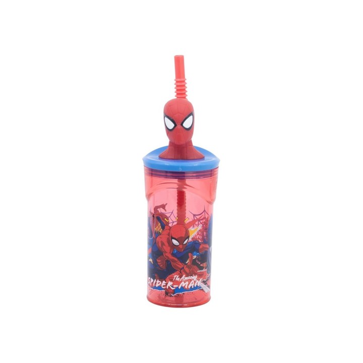 SPIDERMAN BICCHIERE C/CANNUCCIA 360ML 83