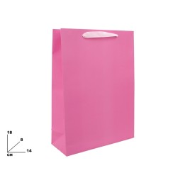 BUSTA DI CARTA ROSA 18CM
