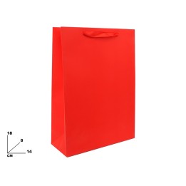 BUSTA DI CARTA ROSSA 18CM