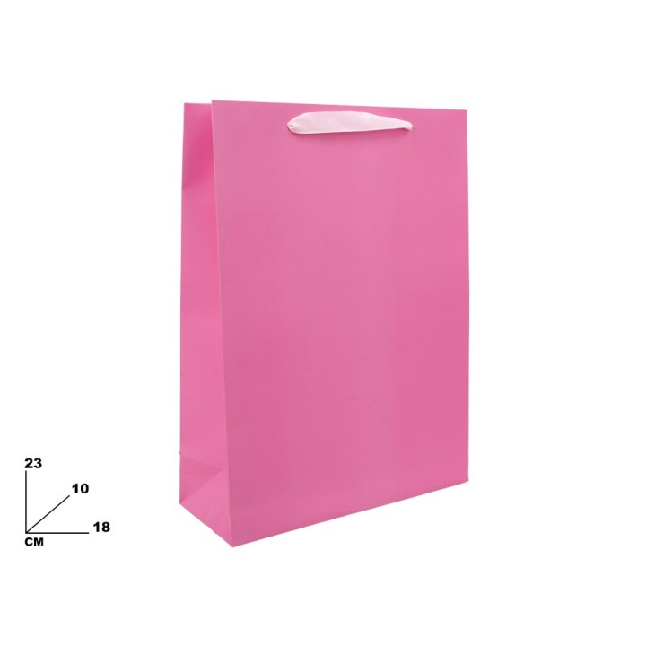 BUSTA DI CARTA ROSA 23CM