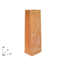 BUSTA PER VINO MARRONE 36CM