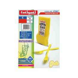 FORCHETTA GIALLA 30PZ PS RIUTILIZZA