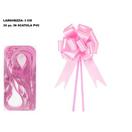 COCCARDA FIOCCO PRONTO 3CM ROSA