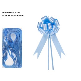 COCCARDA FIOCCO PRONTO 3CM CELESTE