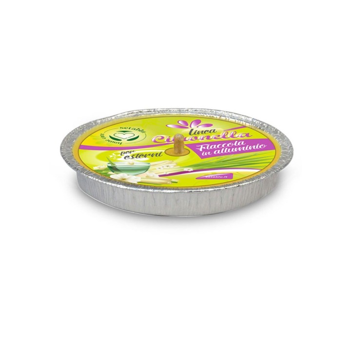 FIACCOLA CITRONELLA IN ALLUMINIO 14CM