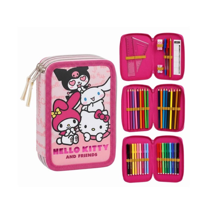 ASTUCCIO 3 ZIP HELLO KITTY 2302
