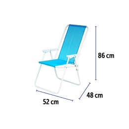 SEDIA RELAX AZZURRO TXT