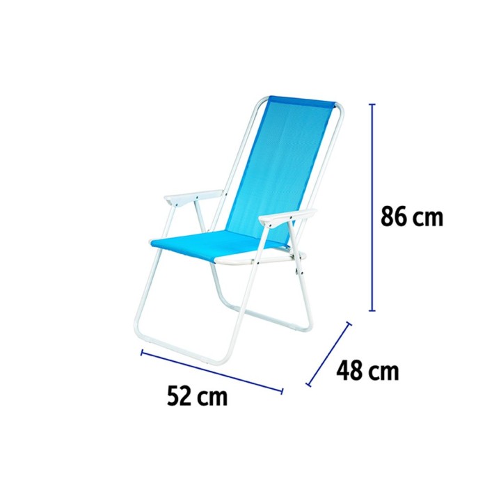SEDIA RELAX AZZURRO TXT