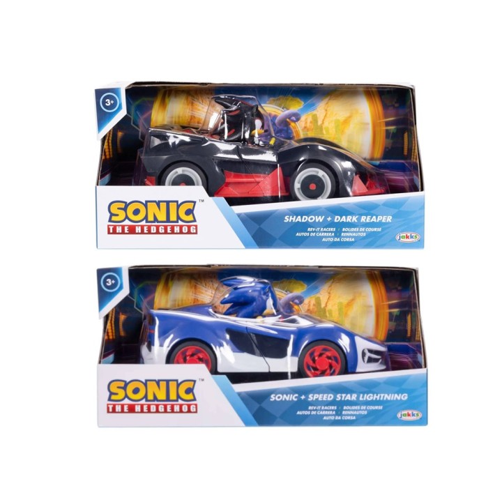 SONIC AUTO CON PERSONAGGIO 6CM
