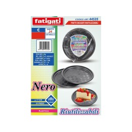 PIATTI DESSERT 25PZ NERO