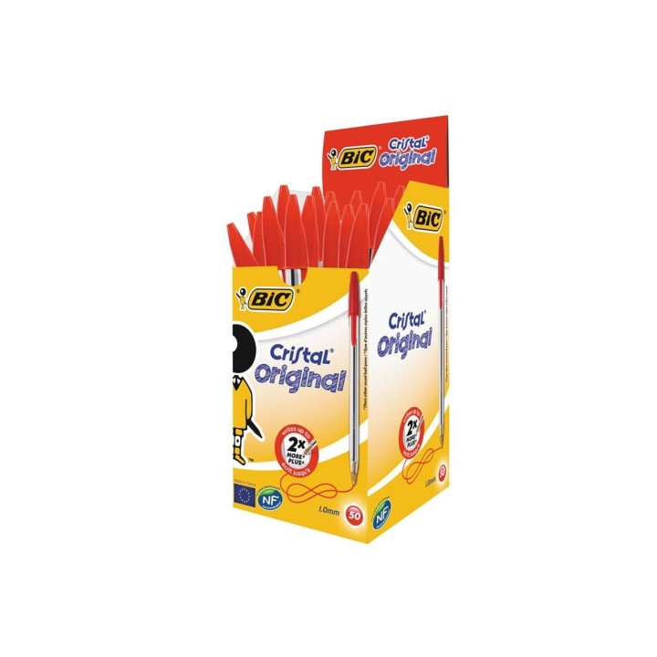 BIC PENNA CRISTAL MEDIUM ROSSA