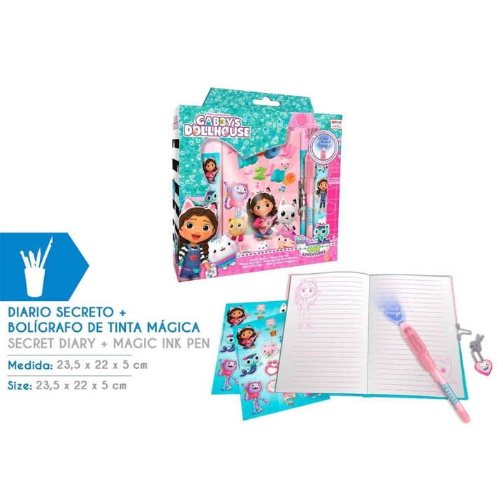 DIARIO CON PENNA MAGICA GABBY DOLLHOUSE
