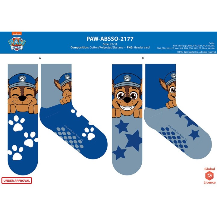 SET CALZINI ANTISCIVOLO PAW PATROL 2177