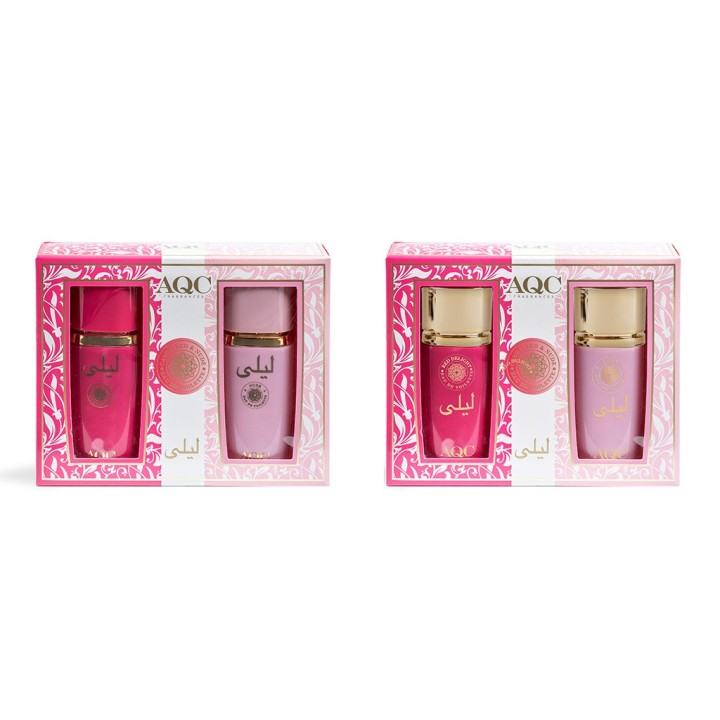 AQC FRAGRANCES LEILA CANDY RED&NUDE SET