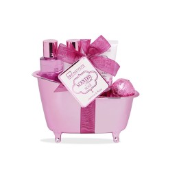 IDC INSTITUTE SCENTED BATH ROSE GIFT SET