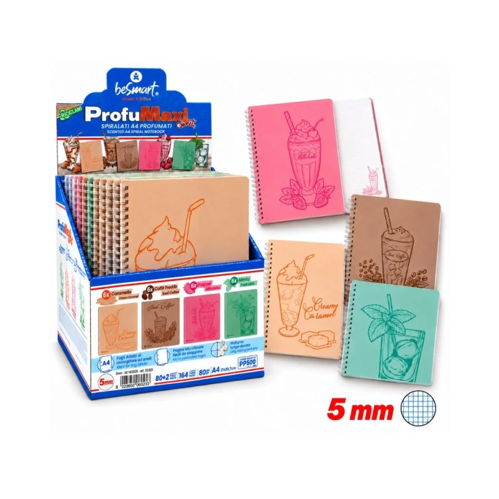 MAXI QUADERNO SPIRALATO 5MM 80FF 80GR
