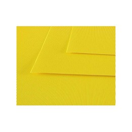 CARTONE ONDULATO GIALLO 50X70