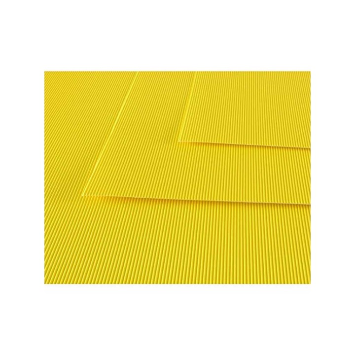 CARTONE ONDULATO GIALLO 50X70