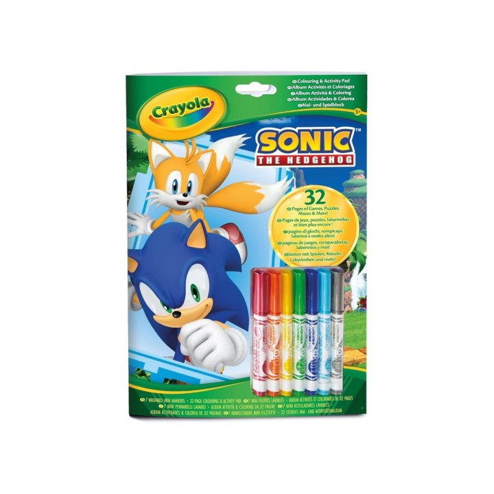 CRAYOLA ALBUM ATTIVITA' SONIC 04-0866