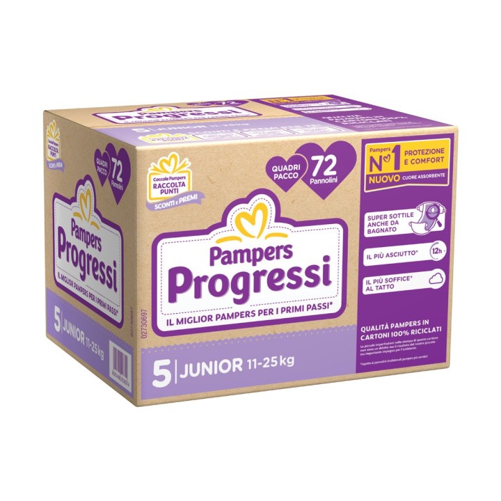 PAMPERS PROGRESSI JUNIOR TG.5 MAXISCORTA