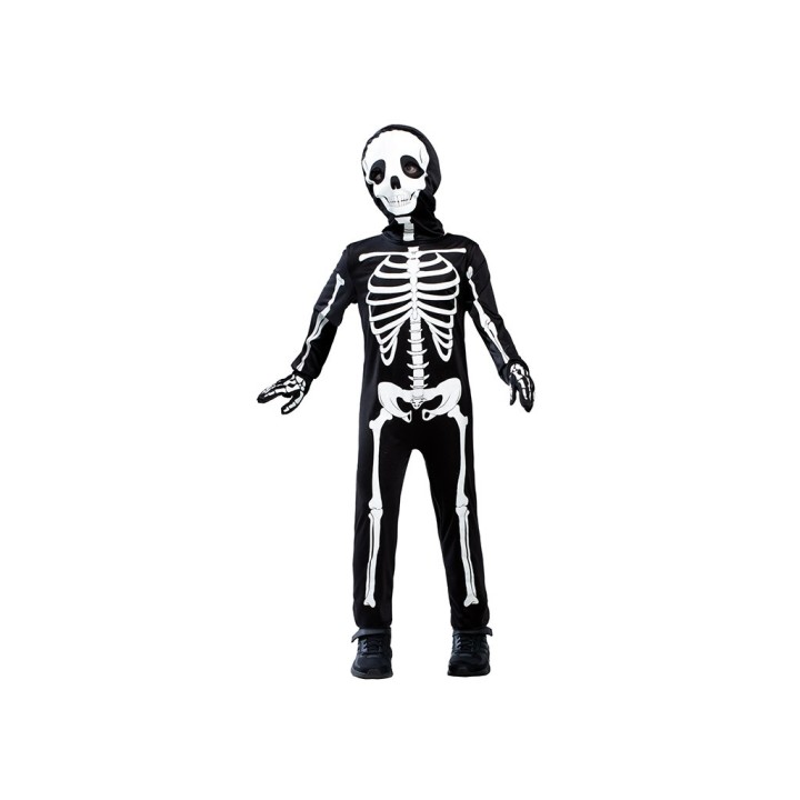 COSTUME SCHELETRO FLUO BAMBINO - 5/6 ANN