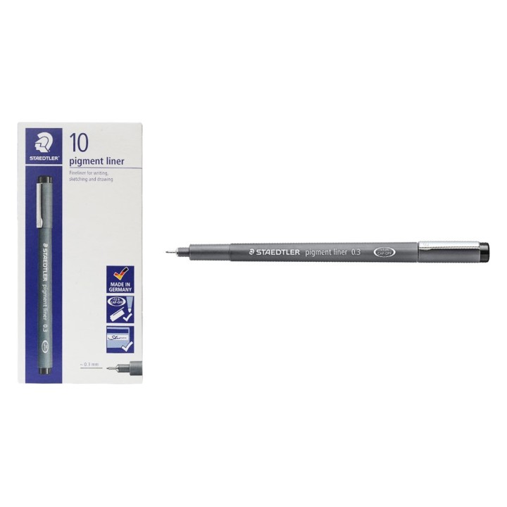 STAEDTLER FINELINER PIGMENT 0,3MM NERO