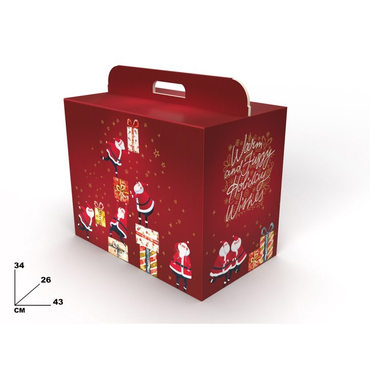 SCATOLA DEAR SANTA CM. 43X26X34H