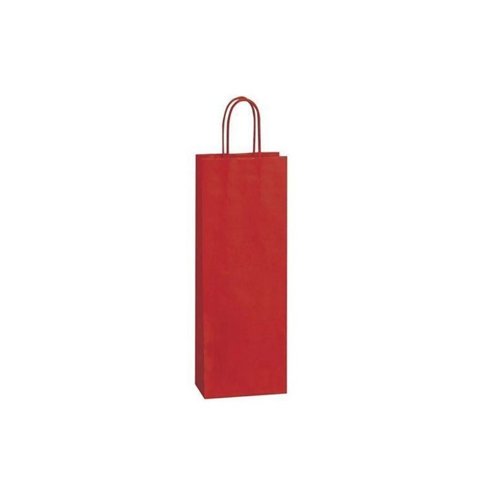 SHOPPER 1 BOTTIGLIA ROSSO 14X8,5X38